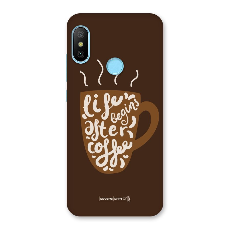 Coffee Mug Back Case for Redmi 6 Pro