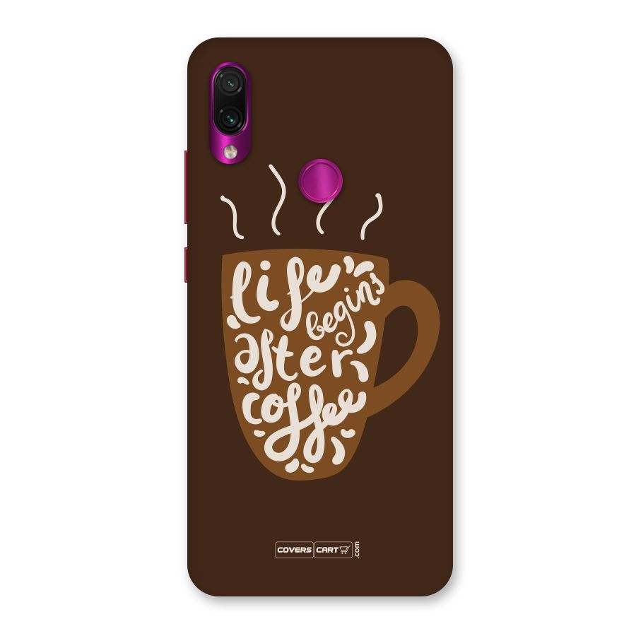 Coffee Mug Back Case for Redmi Note 7 Pro