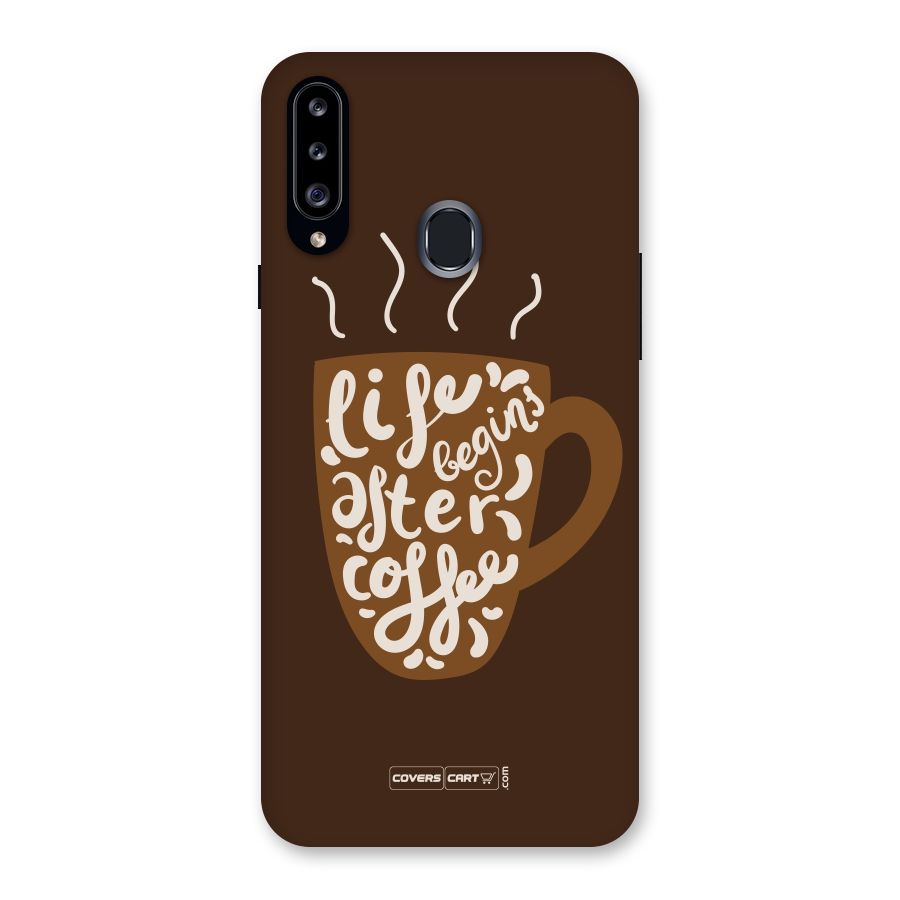 Coffee Mug Back Case for Samsung Galaxy A20s