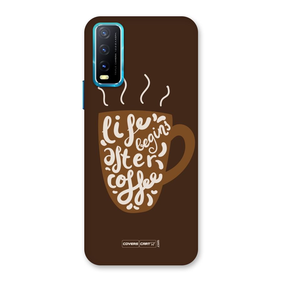 Coffee Mug Back Case for Vivo Y20G