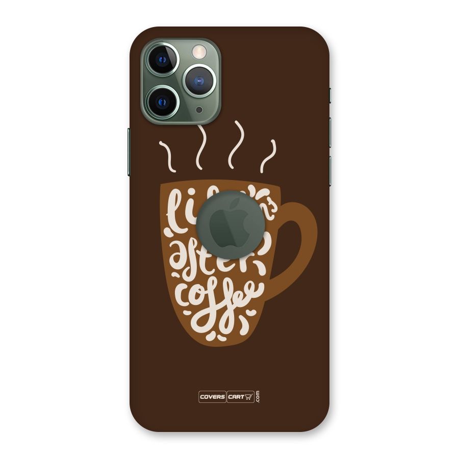 Coffee Mug Back Case for iPhone 11 Pro Logo  Cut