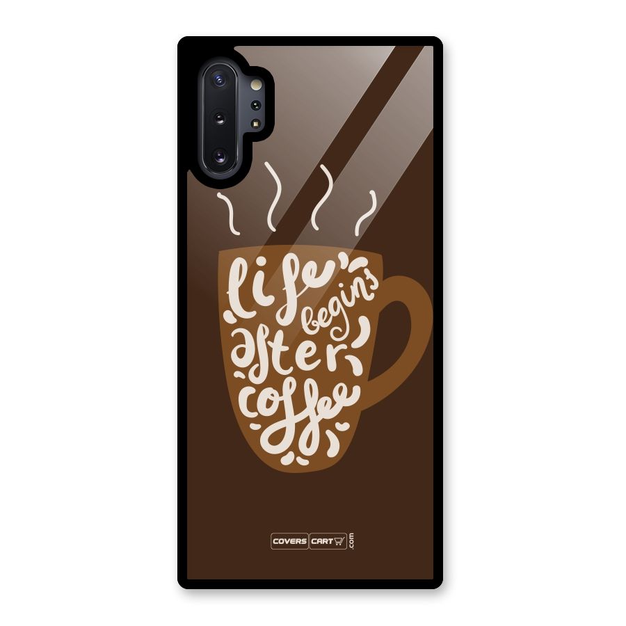 Coffee Mug Glass Back Case for Galaxy Note 10 Plus