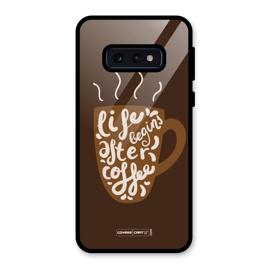 Coffee Mug Glass Back Case for Galaxy S10e
