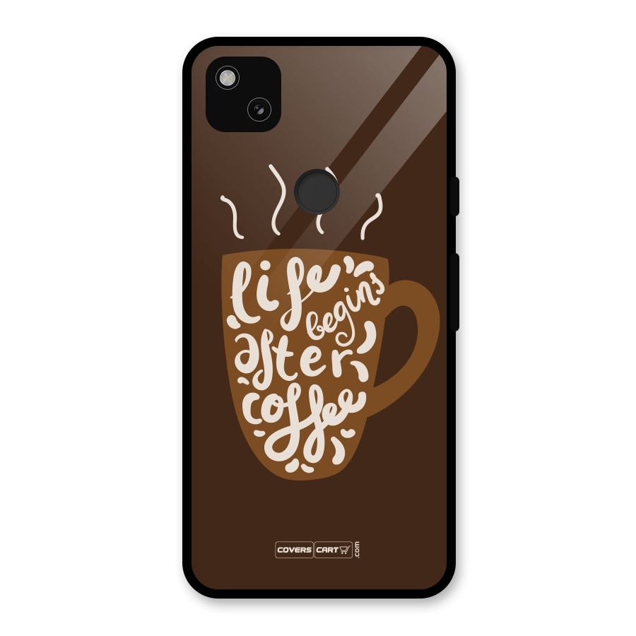 Coffee Mug Glass Back Case for Google Pixel 4a