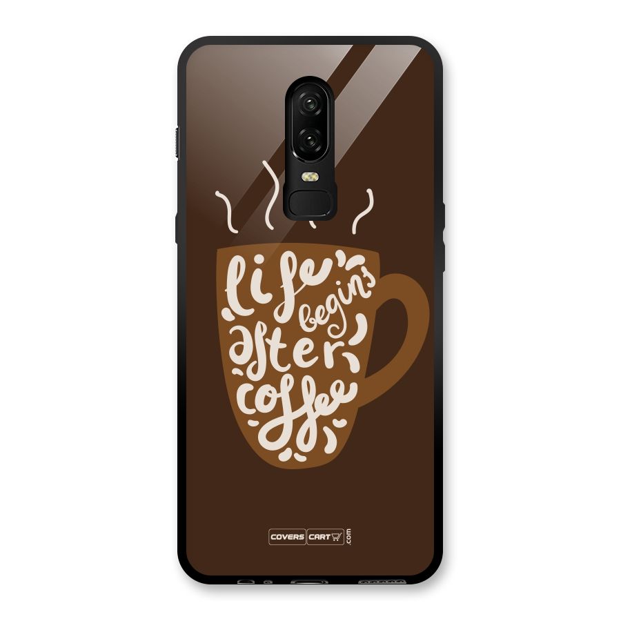 Coffee Mug Glass Back Case for OnePlus 6