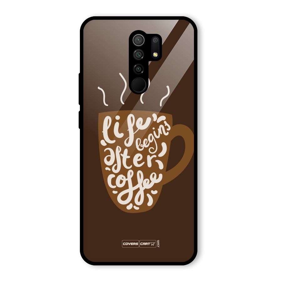 Coffee Mug Glass Back Case for Poco M2