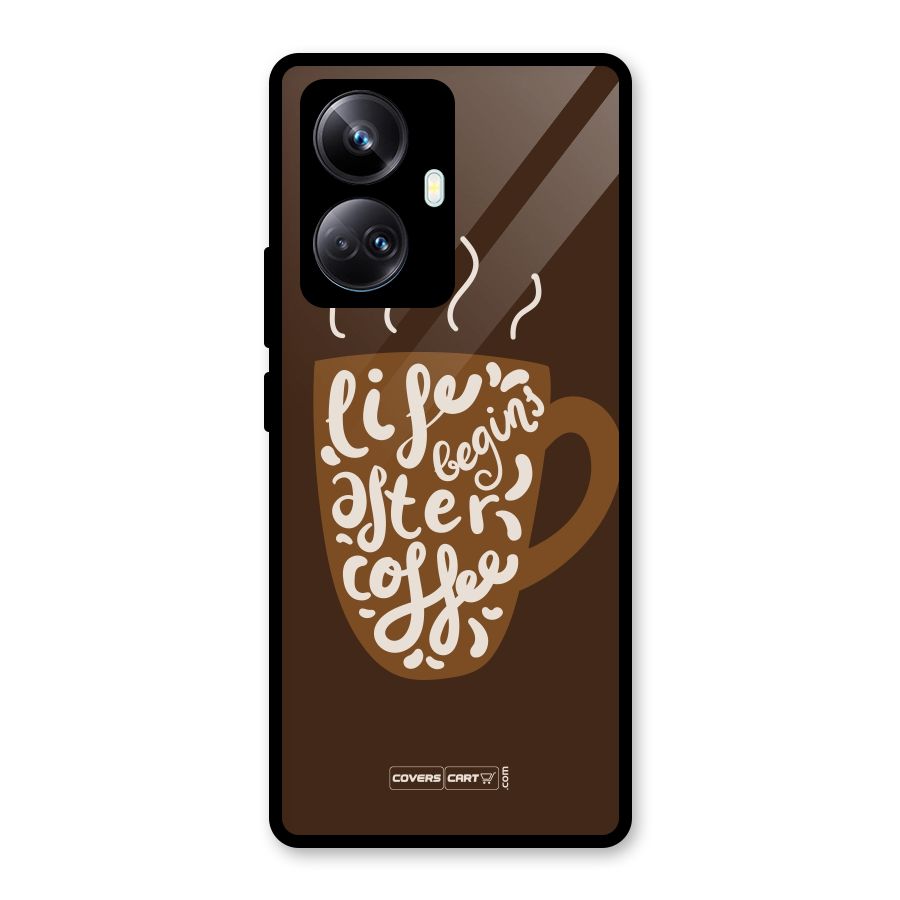 Coffee Mug Glass Back Case for Realme 10 Pro Plus