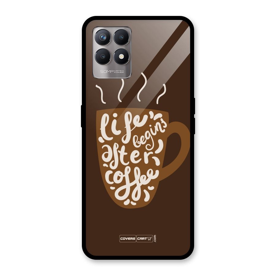 Coffee Mug Glass Back Case for Realme Narzo 50