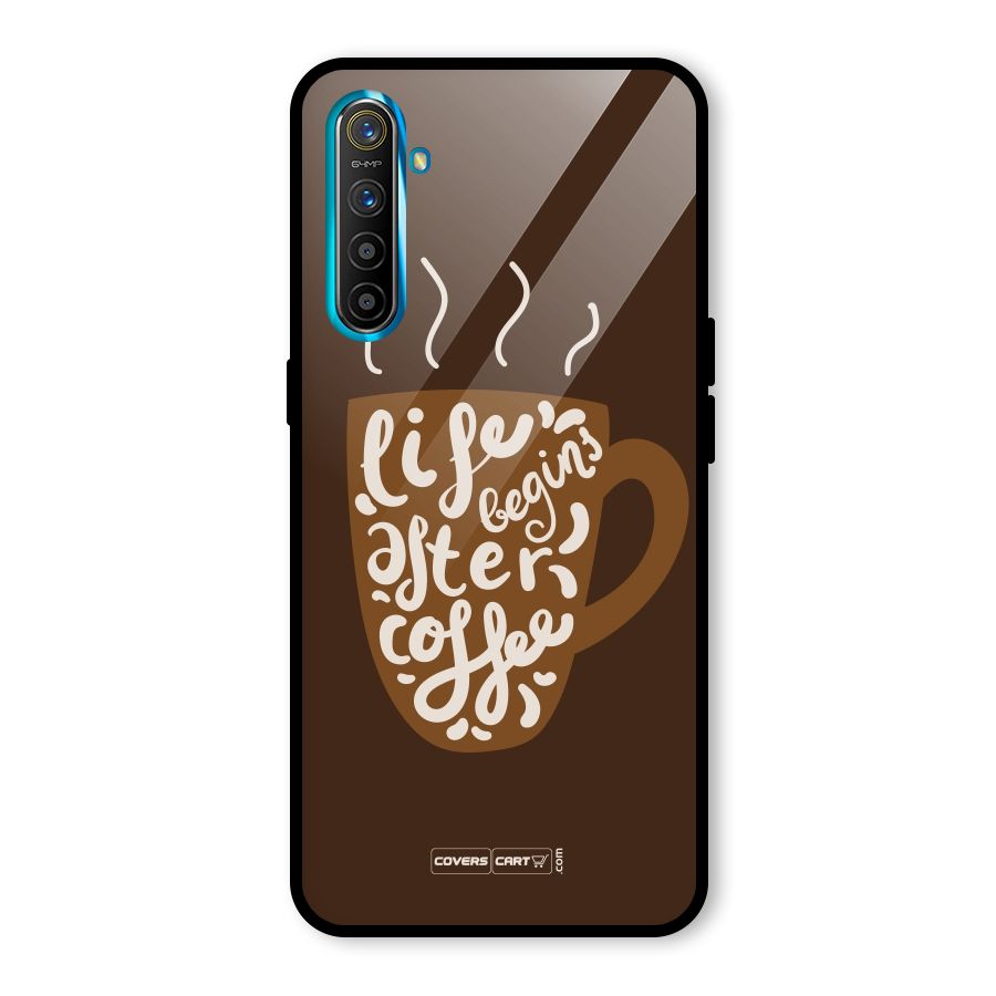 Coffee Mug Glass Back Case for Realme X2