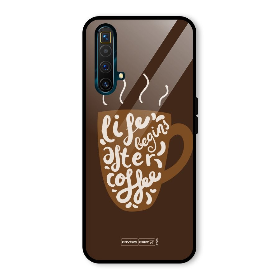 Coffee Mug Glass Back Case for Realme X3 SuperZoom