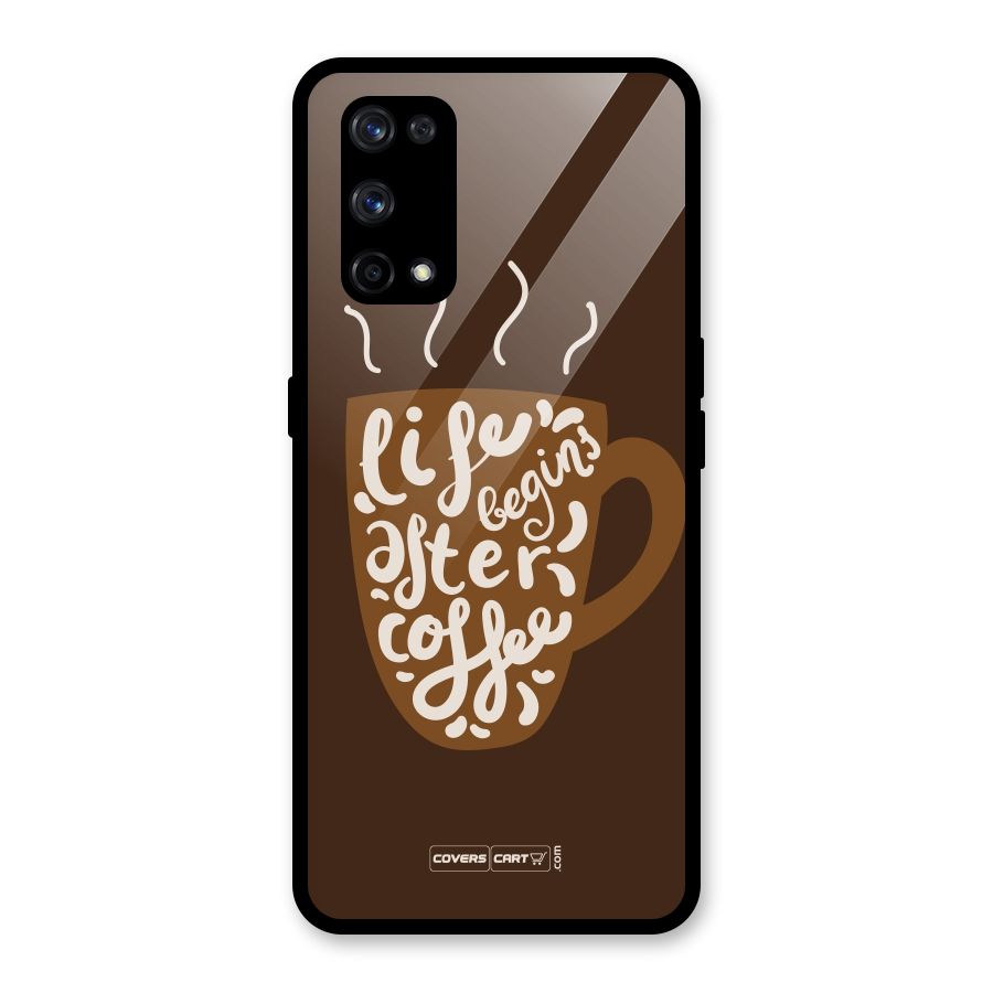 Coffee Mug Glass Back Case for Realme X7 Pro