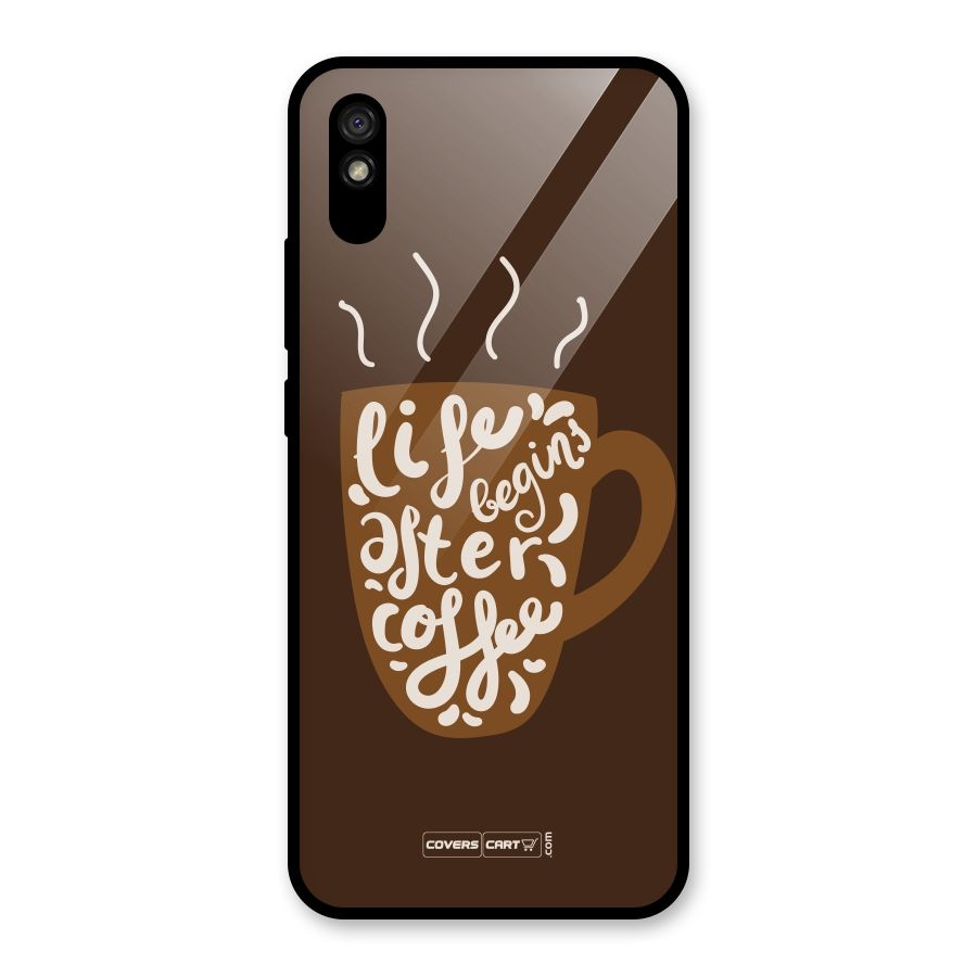 Coffee Mug Glass Back Case for Redmi 9i