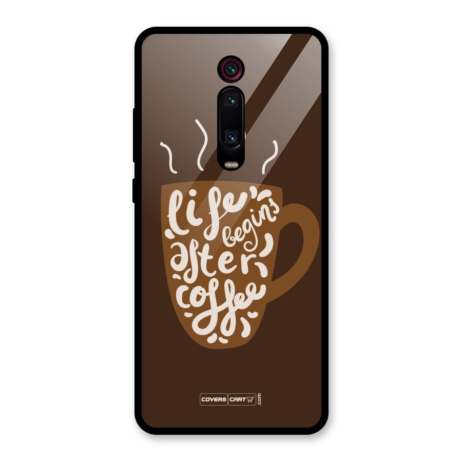Coffee Mug Glass Back Case for Redmi K20
