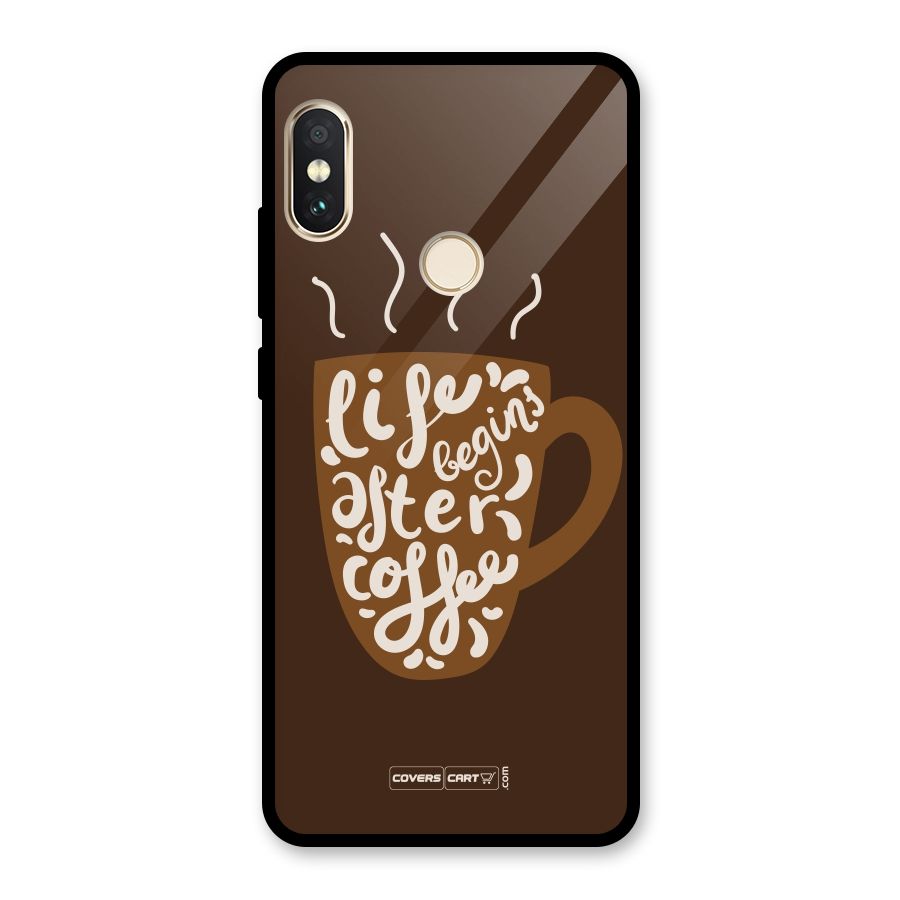 Coffee Mug Glass Back Case for Redmi Note 5 Pro