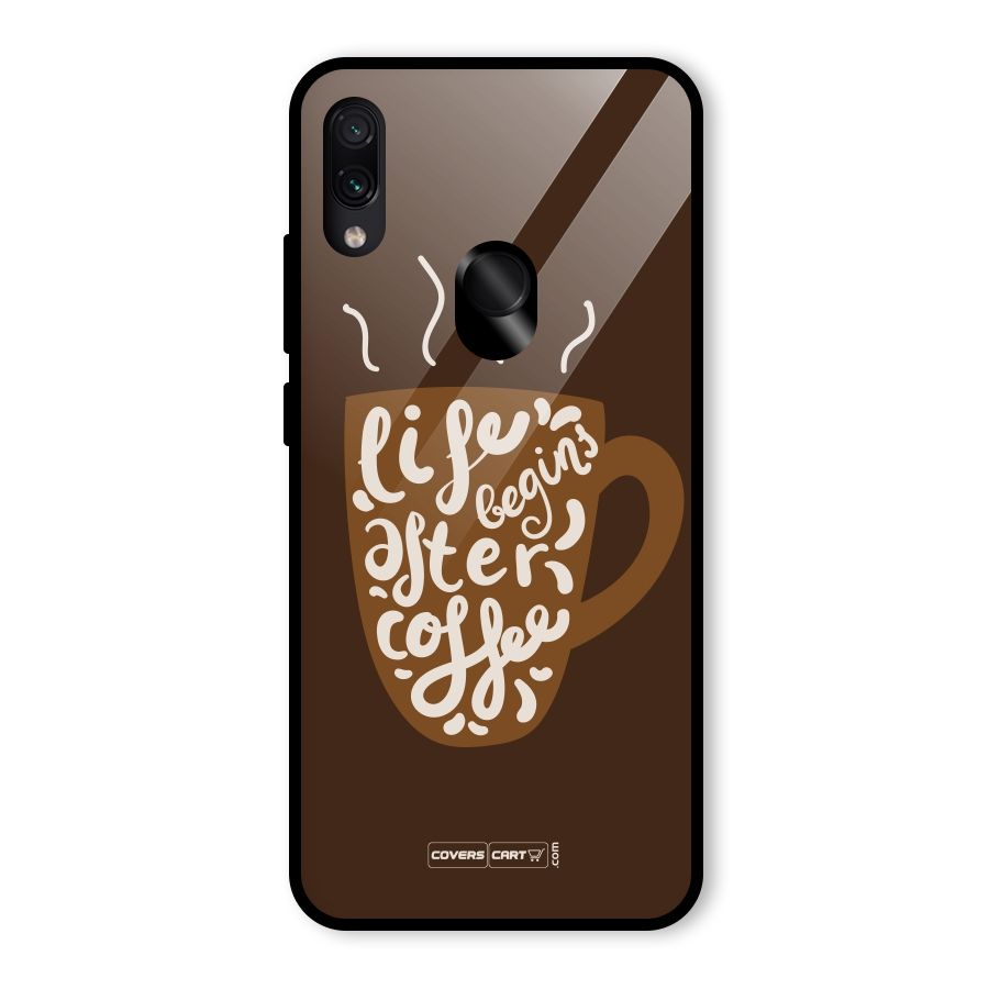 Coffee Mug Glass Back Case for Redmi Note 7 Pro