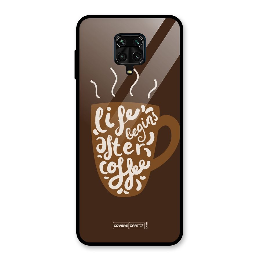 Coffee Mug Glass Back Case for Redmi Note 9 Pro Max