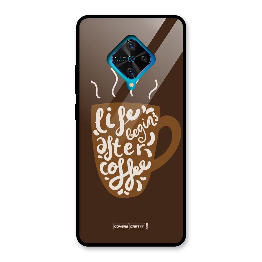 Coffee Mug Glass Back Case for Vivo S1 Pro
