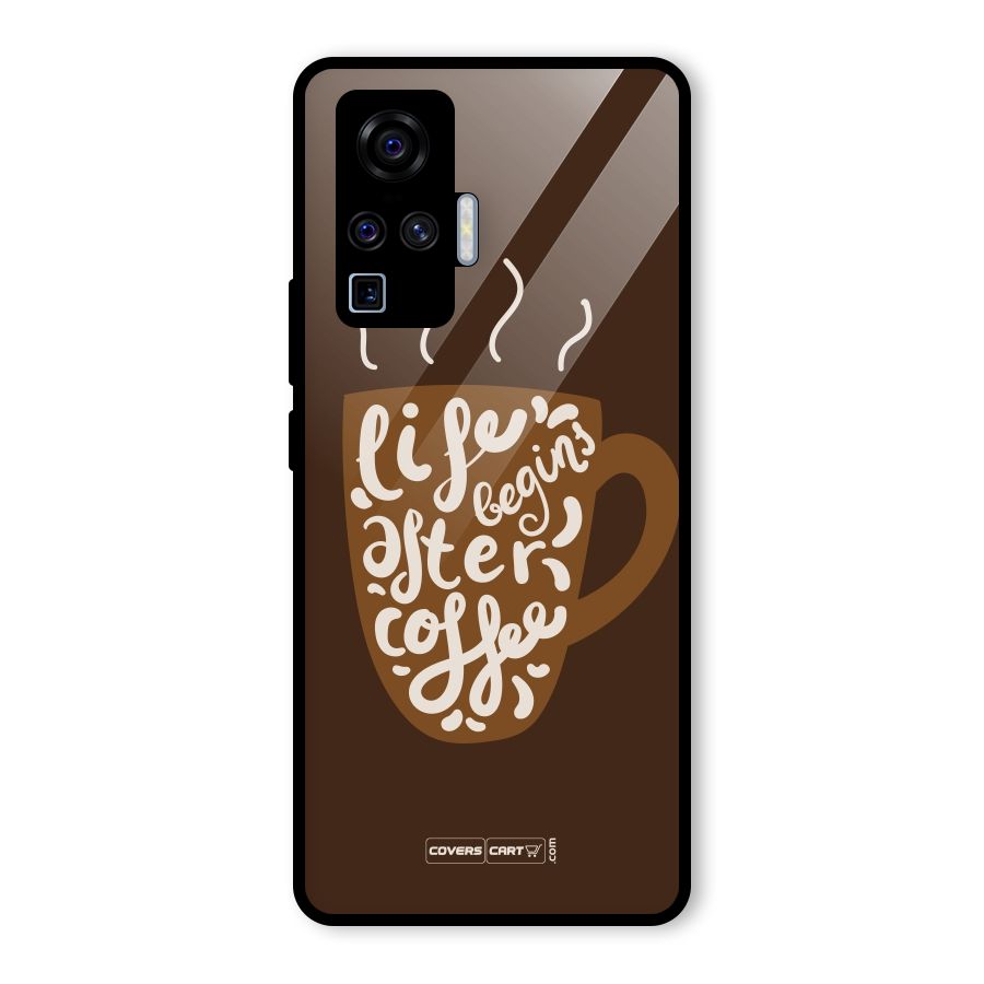 Coffee Mug Glass Back Case for Vivo X50 Pro