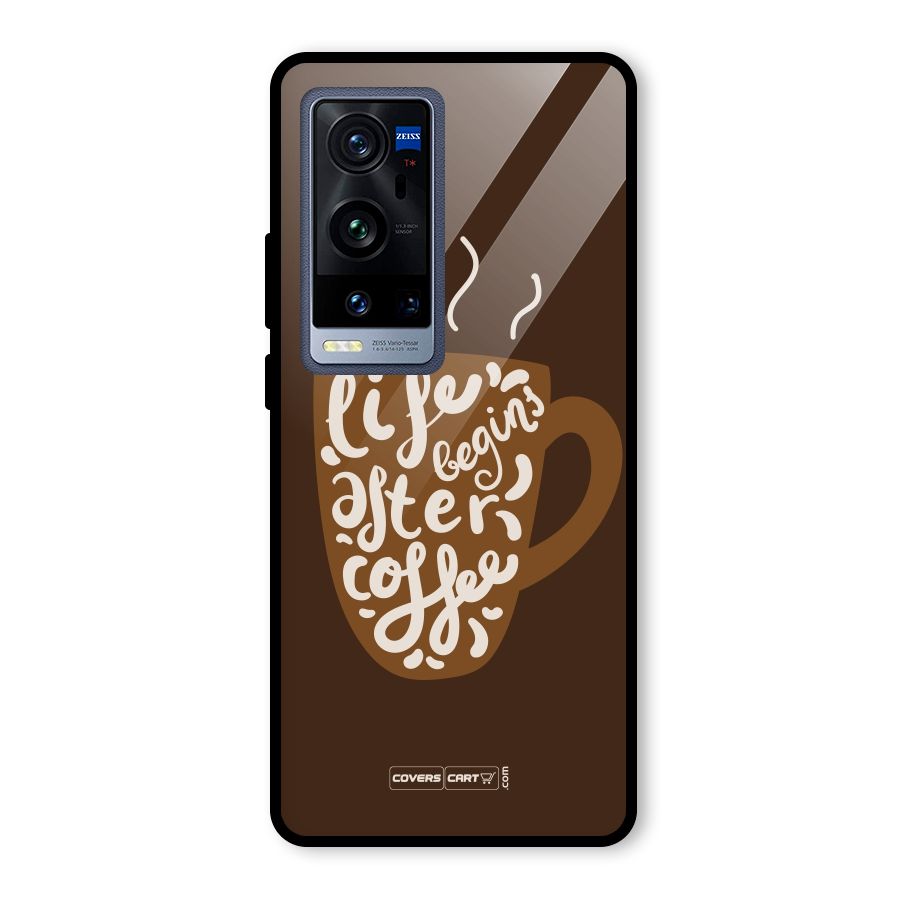 Coffee Mug Glass Back Case for Vivo X60 Pro Plus