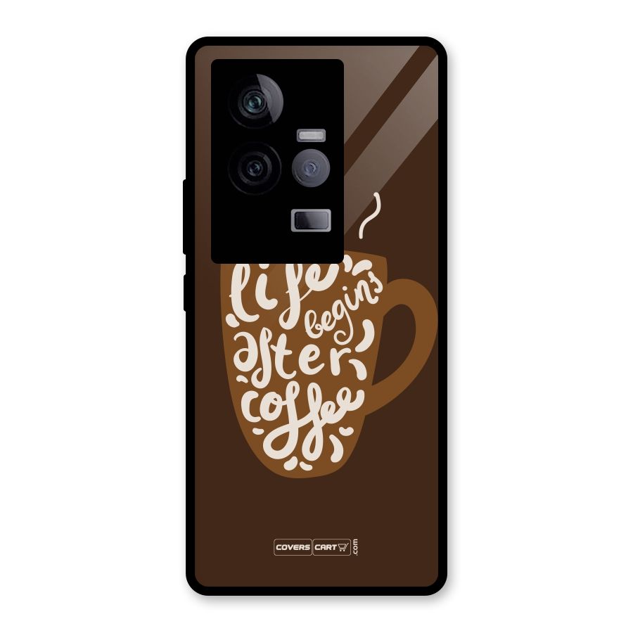 Coffee Mug Glass Back Case for Vivo iQOO 11 5G