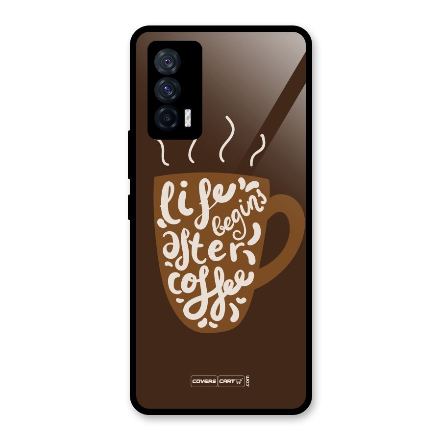 Coffee Mug Glass Back Case for Vivo iQOO 7 5G