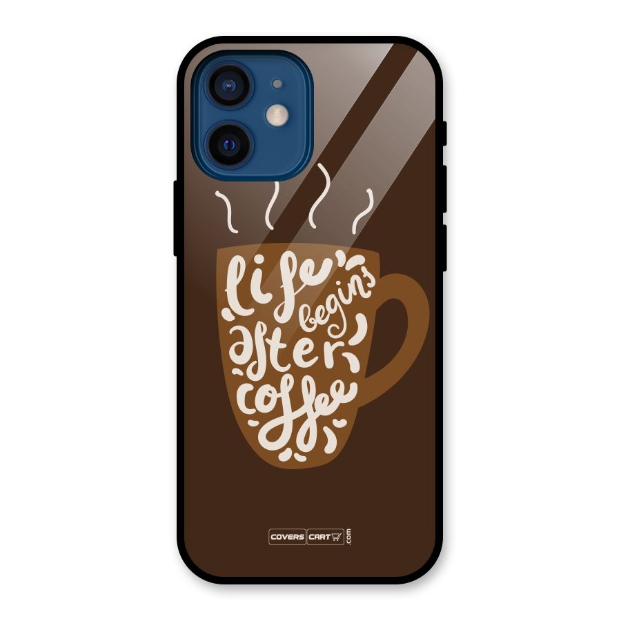Coffee Mug Glass Back Case for iPhone 12 Mini