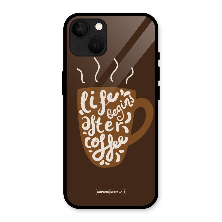 Coffee Mug Glass Back Case for iPhone 13