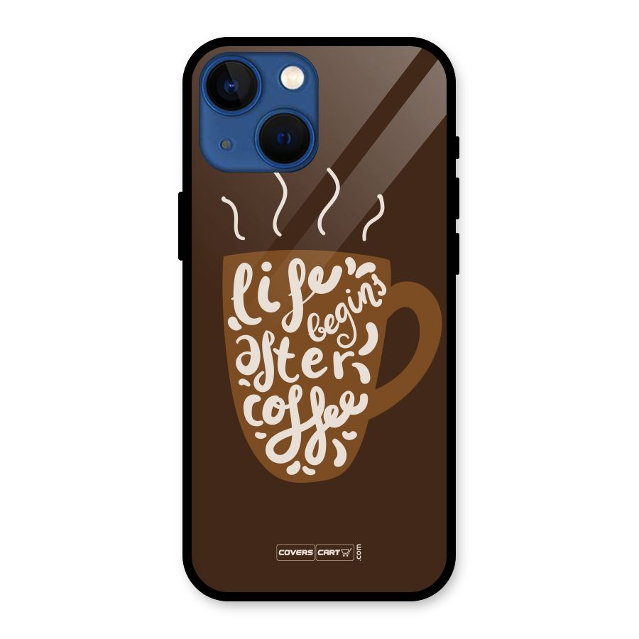 Coffee Mug Glass Back Case for iPhone 13 Mini
