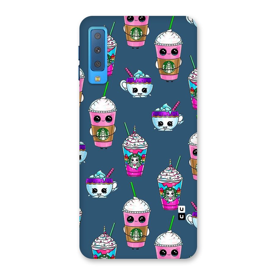 Coffee Mugs Back Case for Galaxy A7 (2018)