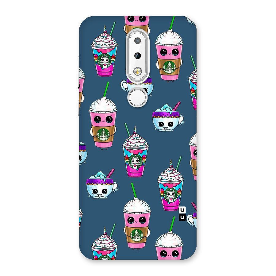 Coffee Mugs Back Case for Nokia 6.1 Plus