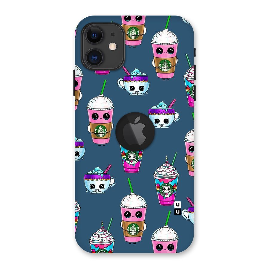 Coffee Mugs Back Case for iPhone 11 Logo Cut