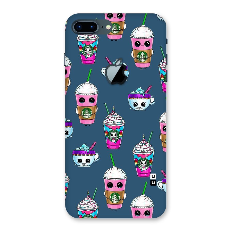 Coffee Mugs Back Case for iPhone 7 Plus Apple Cut