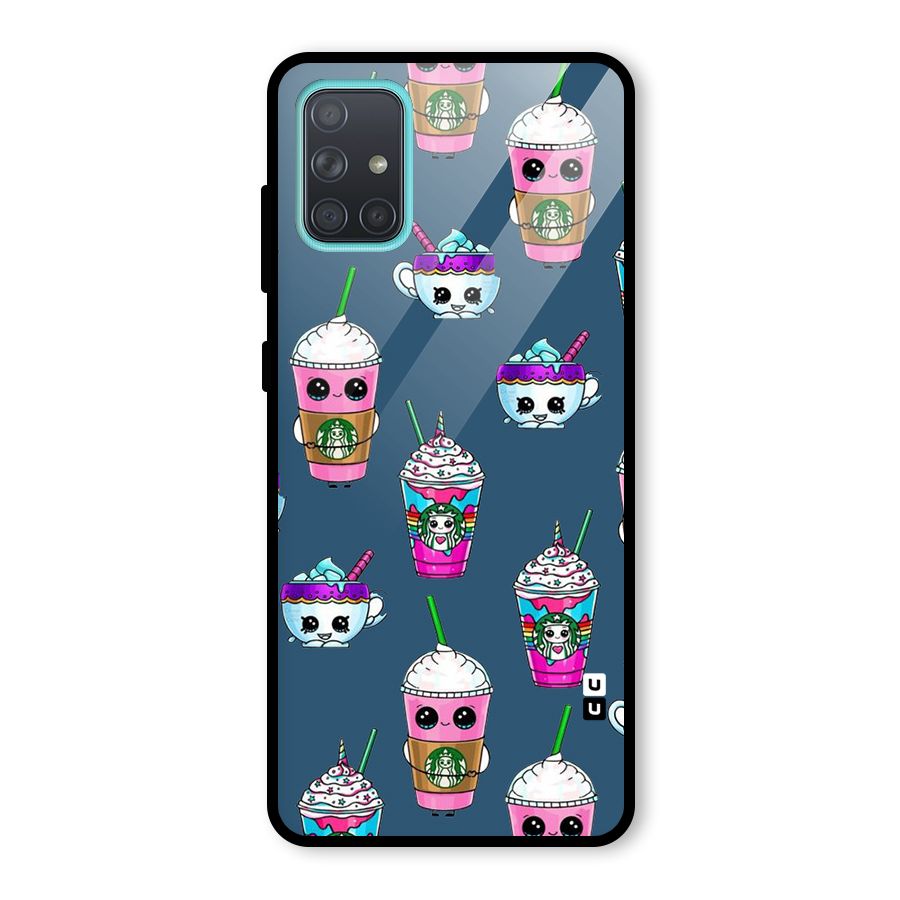 Coffee Mugs Glass Back Case for Galaxy A71