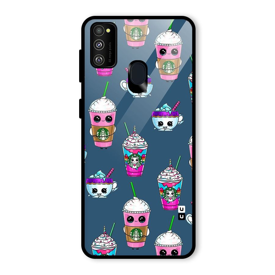 Coffee Mugs Glass Back Case for Galaxy M30s