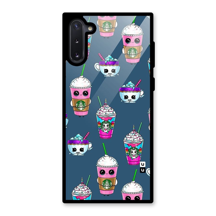 Coffee Mugs Glass Back Case for Galaxy Note 10