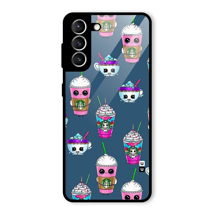 Coffee Mugs Glass Back Case for Galaxy S21 5G