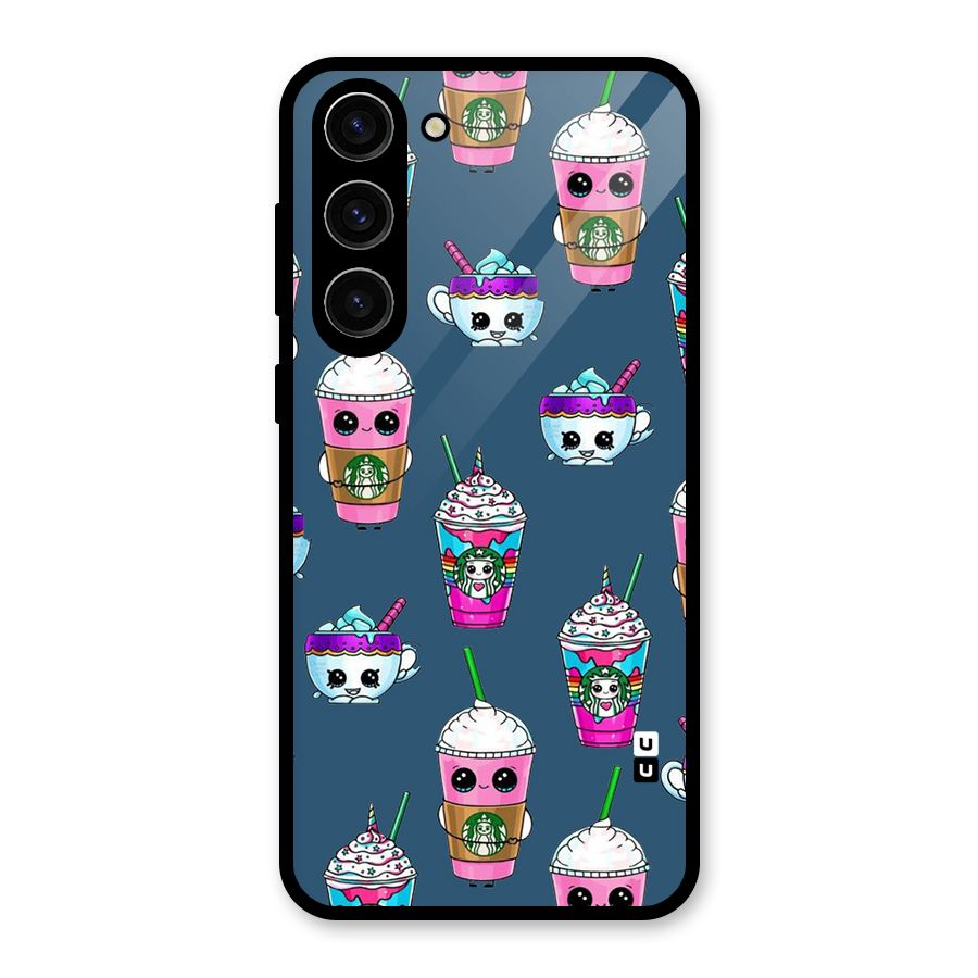 Coffee Mugs Glass Back Case for Galaxy S23 Plus