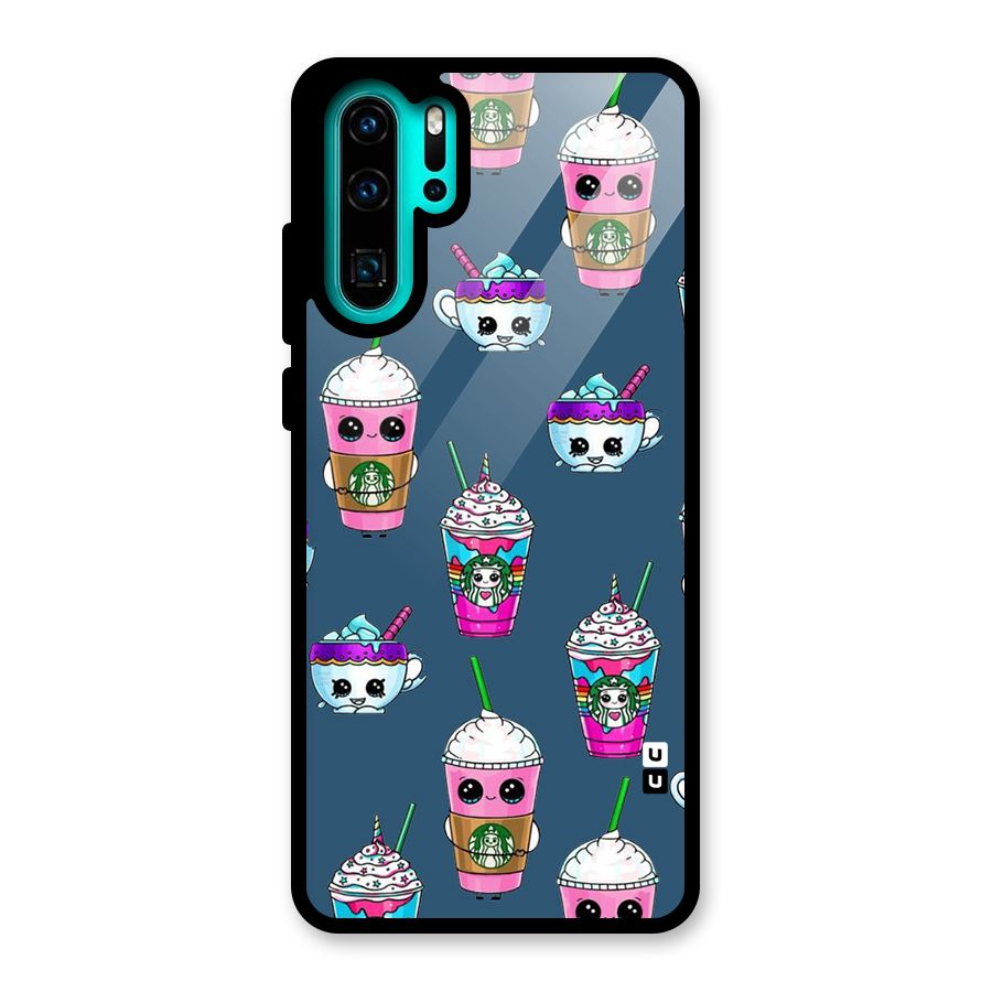 Coffee Mugs Glass Back Case for Huawei P30 Pro