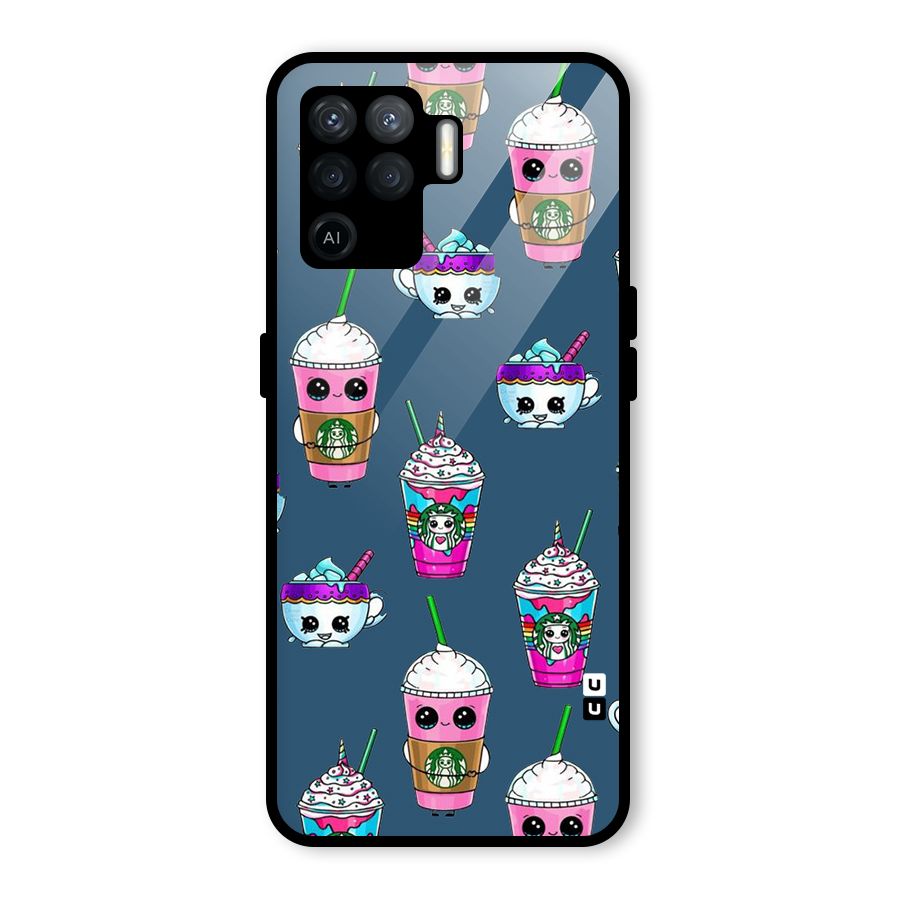 Coffee Mugs Glass Back Case for Oppo F19 Pro