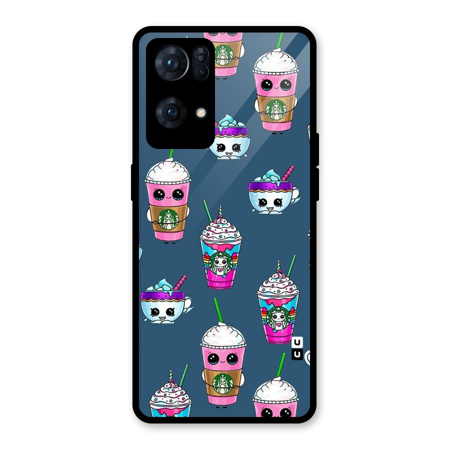 Coffee Mugs Glass Back Case for Oppo Reno7 Pro 5G