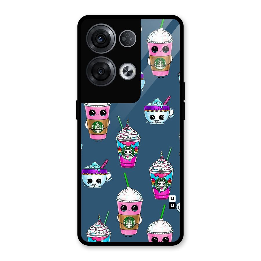 Coffee Mugs Glass Back Case for Oppo Reno8 Pro 5G