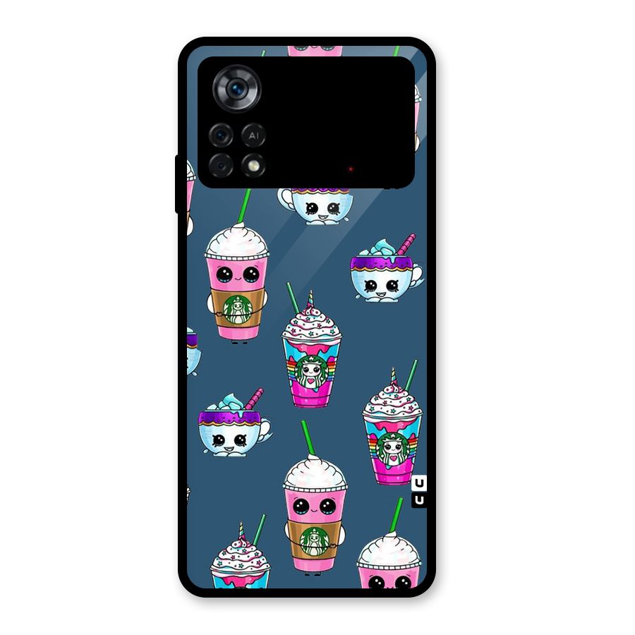 Coffee Mugs Glass Back Case for Poco X4 Pro 5G
