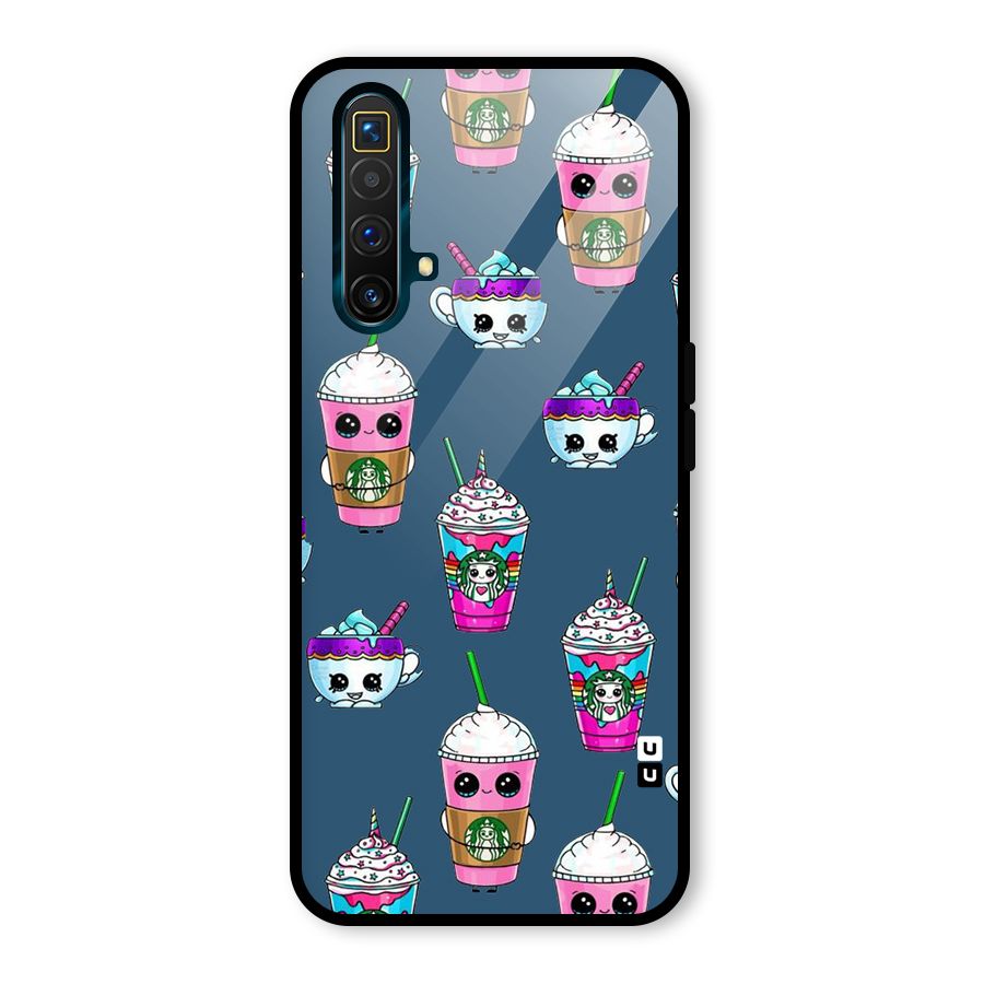 Coffee Mugs Glass Back Case for Realme X3