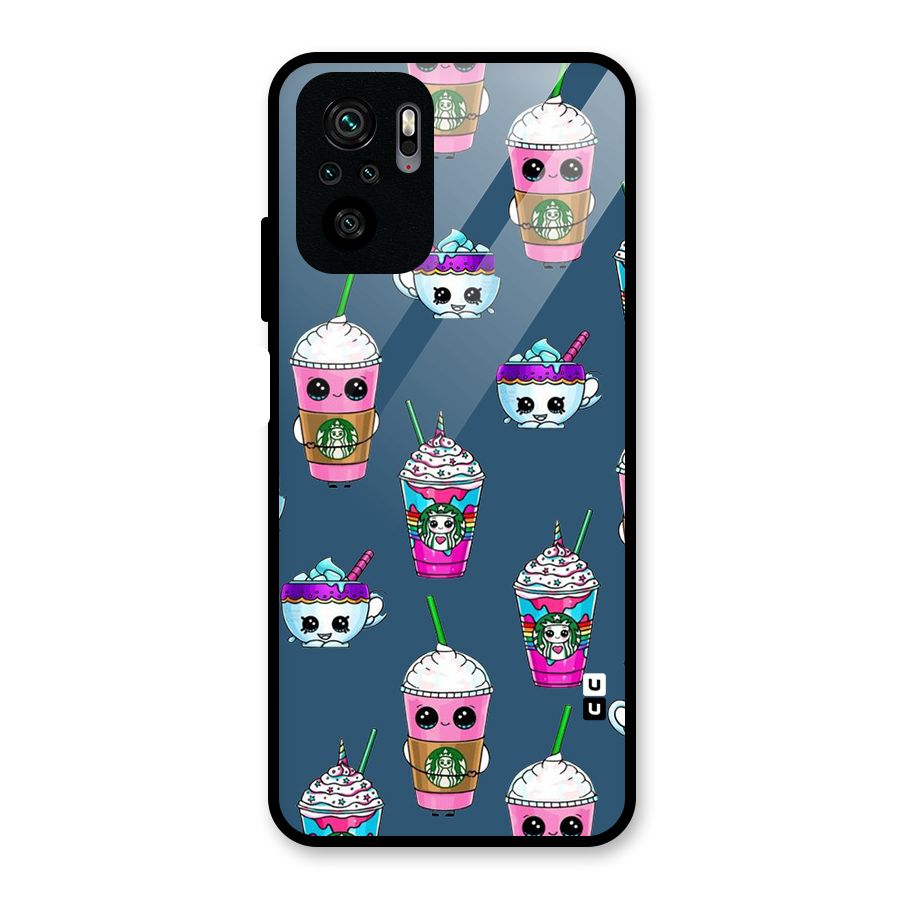 Coffee Mugs Glass Back Case for Redmi Note 10S