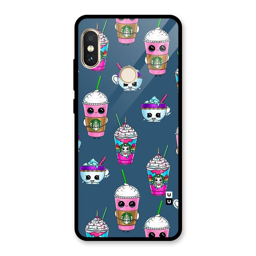 Coffee Mugs Glass Back Case for Redmi Note 5 Pro