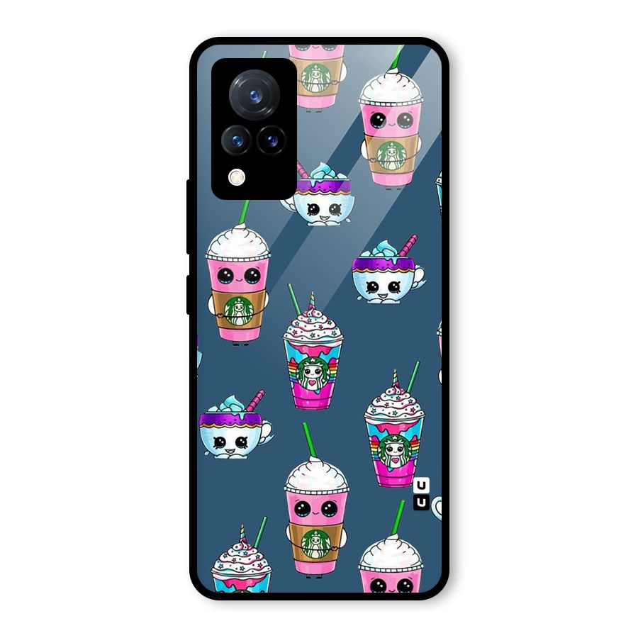 Coffee Mugs Glass Back Case for Vivo V21 5G