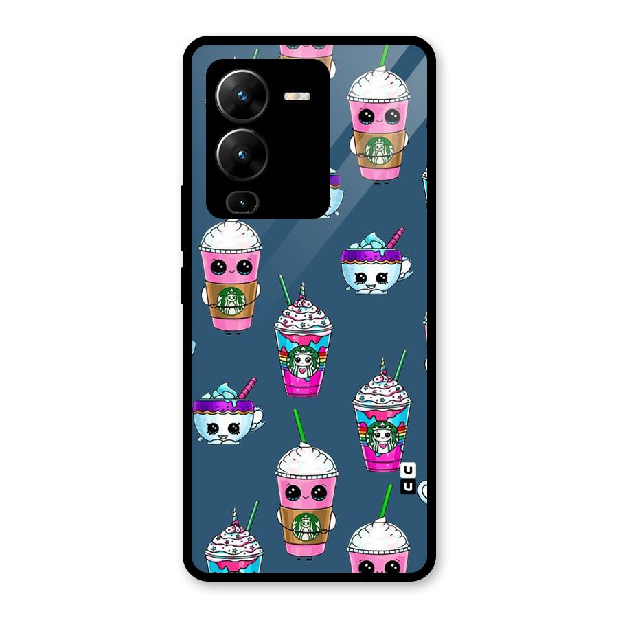 Coffee Mugs Glass Back Case for Vivo V25 Pro