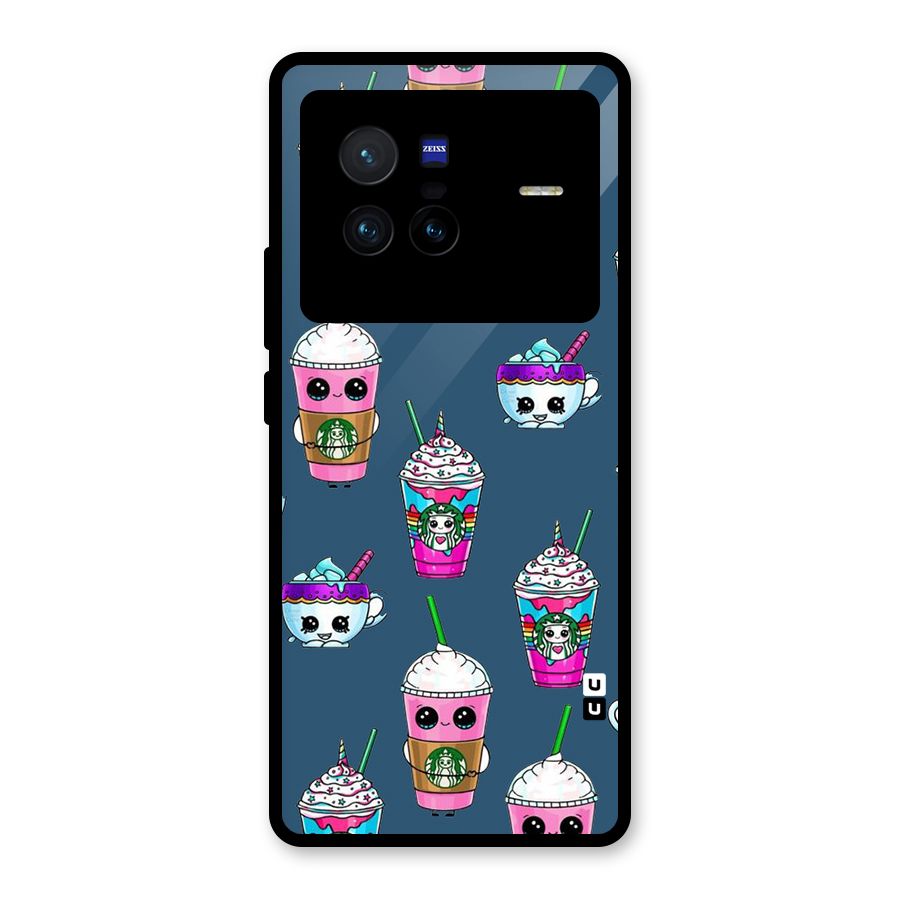Coffee Mugs Glass Back Case for Vivo X80