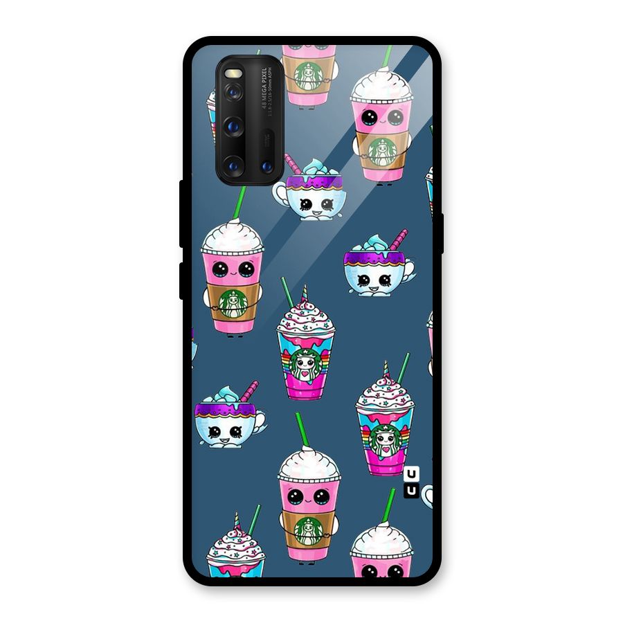 Coffee Mugs Glass Back Case for Vivo iQOO 3