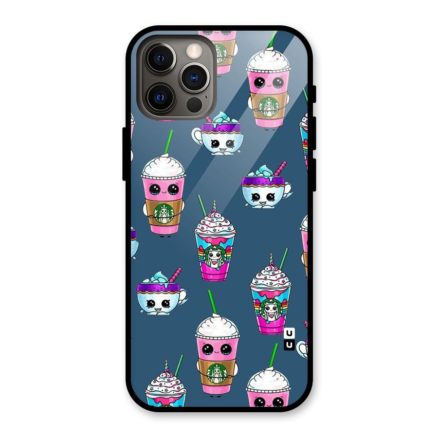 Coffee Mugs Glass Back Case for iPhone 12 Pro